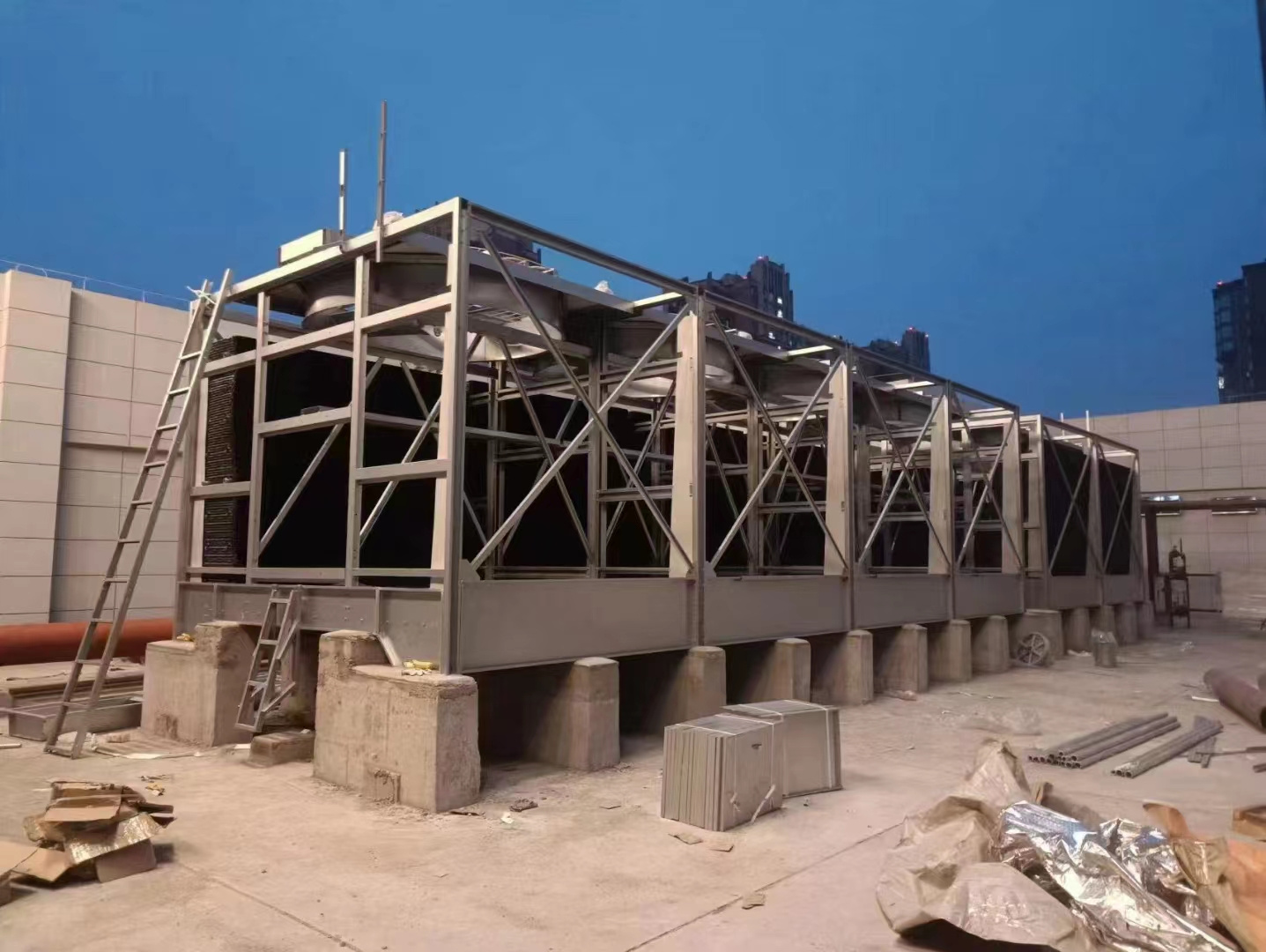 工業冷卻塔建成后需對塔體進行哪些檢驗,工業用冷卻塔生產廠家